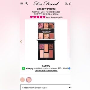 Too Faced Born This Way Eye Shadow Palette - Pink and Brown Hues